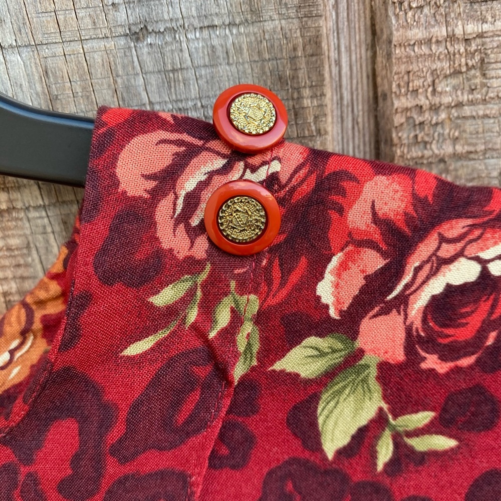 Vintage COCO BLANCO 100% linen maxi floral dress - Picture 14 of 16